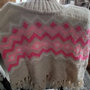 Brand new H&M girls  sweater poncho